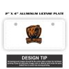 2" X 4" Aluminum License Plate  Thumbnail