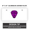 2" X 4" Aluminum License Plate  Thumbnail