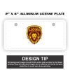 2" X 4" Aluminum License Plate  Thumbnail