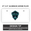 2" X 4" Aluminum License Plate  Thumbnail