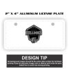 2" X 4" Aluminum License Plate  Thumbnail