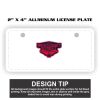 2" X 4" Aluminum License Plate  Thumbnail