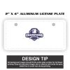 2" X 4" Aluminum License Plate  Thumbnail