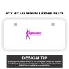 2" X 4" Aluminum License Plate  Thumbnail