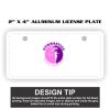 2" X 4" Aluminum License Plate  Thumbnail