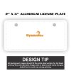 2" X 4" Aluminum License Plate  Thumbnail