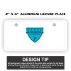 2" X 4" Aluminum License Plate  Thumbnail