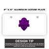 2" X 4" Aluminum License Plate  Thumbnail