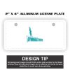2" X 4" Aluminum License Plate  Thumbnail