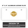 2" X 4" Aluminum License Plate  Thumbnail