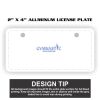 2" X 4" Aluminum License Plate  Thumbnail