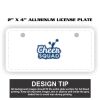 2" X 4" Aluminum License Plate  Thumbnail