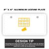 2" X 4" Aluminum License Plate  Thumbnail