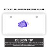 2" X 4" Aluminum License Plate  Thumbnail