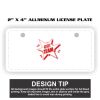 2" X 4" Aluminum License Plate  Thumbnail