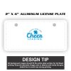 2" X 4" Aluminum License Plate  Thumbnail