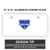 2" X 4" Aluminum License Plate  Thumbnail