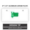 2" X 4" Aluminum License Plate  Thumbnail