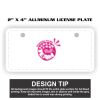 2" X 4" Aluminum License Plate  Thumbnail