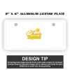 2" X 4" Aluminum License Plate  Thumbnail
