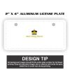 2" X 4" Aluminum License Plate  Thumbnail