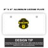 2" X 4" Aluminum License Plate  Thumbnail