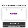 2" X 4" Aluminum License Plate  Thumbnail