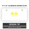 2" X 4" Aluminum License Plate  Thumbnail