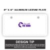 2" X 4" Aluminum License Plate  Thumbnail