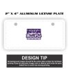 2" X 4" Aluminum License Plate  Thumbnail
