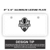 2" X 4" Aluminum License Plate  Thumbnail