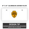 2" X 4" Aluminum License Plate  Thumbnail