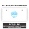 2" X 4" Aluminum License Plate  Thumbnail