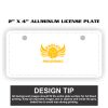 2" X 4" Aluminum License Plate  Thumbnail