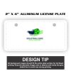 2" X 4" Aluminum License Plate  Thumbnail