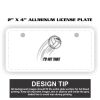 2" X 4" Aluminum License Plate  Thumbnail