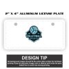 2" X 4" Aluminum License Plate  Thumbnail
