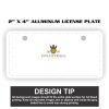 2" X 4" Aluminum License Plate  Thumbnail