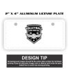 2" X 4" Aluminum License Plate  Thumbnail
