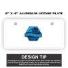 2" X 4" Aluminum License Plate  Thumbnail