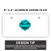 2" X 4" Aluminum License Plate  Thumbnail