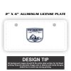 2" X 4" Aluminum License Plate  Thumbnail