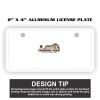 2" X 4" Aluminum License Plate  Thumbnail
