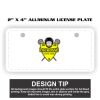 2" X 4" Aluminum License Plate  Thumbnail