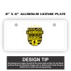 2" X 4" Aluminum License Plate  Thumbnail
