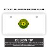 2" X 4" Aluminum License Plate  Thumbnail