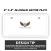 2" X 4" Aluminum License Plate  Thumbnail