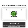 2" X 4" Aluminum License Plate  Thumbnail