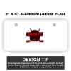 2" X 4" Aluminum License Plate  Thumbnail