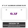 2" X 4" Aluminum License Plate  Thumbnail